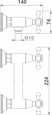 Смеситель D&K Hercules Hessen DA1423141 для душа фото 2
