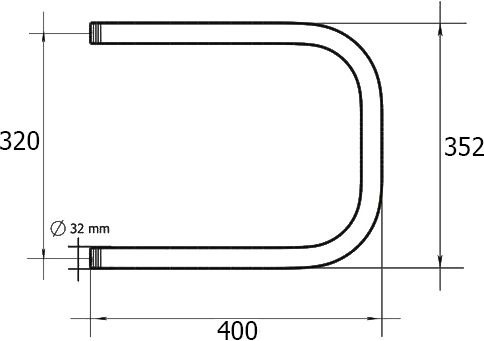 Полотенцесушитель водяной Terminus П-образный П 320*400 фото 4