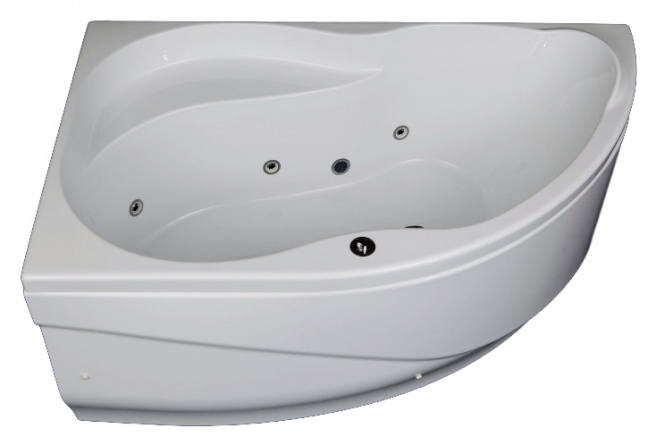 Акриловая ванна Aquanet Graciosa 150x90 L с панелью на каркасе  фото 7