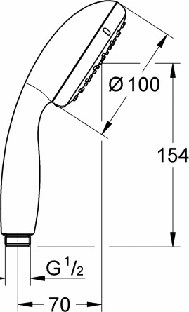 Душевая лейка Grohe New Tempesta 26161001 фото 2