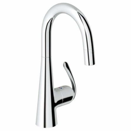 Смеситель для кухонной мойки Grohe Zedra с выдвижным С-изливом/лейкой фото 1