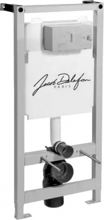 Комплект Jacob Delafon Struktura E5504-NF-M31 кнопка белая фото 4
