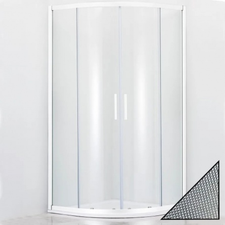 Душевой уголок Cezares Relax R-2-90-P-Bi стекло punto фото 1