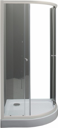 Душевой уголок De Aqua R100100OP-W 100х100, стекло прозрачное фото 2