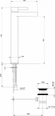 Смеситель Webert DoReMi DR830402015 для раковины, хром фото 2