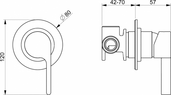Смеситель Webert DoReMi DR880101015 С ВНУТРЕННЕЙ ЧАСТЬЮ, хром фото 2