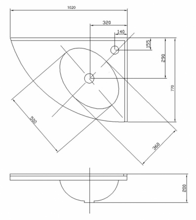 Мебельная раковина Акватон Меблико 102 R фото 7