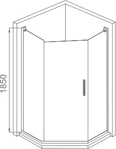 Душевой уголок Good Door Pandora PNT 90x90 фото 6