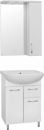 Мебель для ванной Style Line Эко Стандарт №11 61 белая фото 1