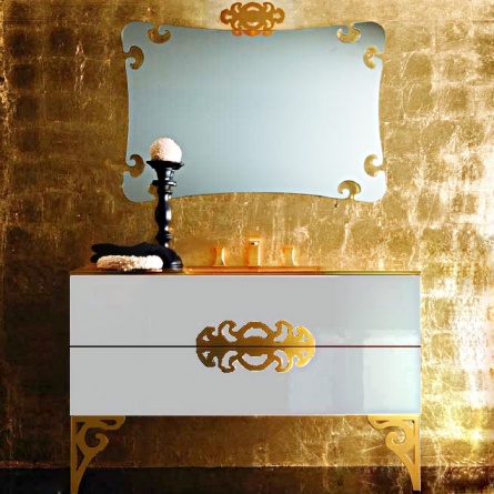 Мебельная раковина Eurolegno Glamour 120 золото фото 3