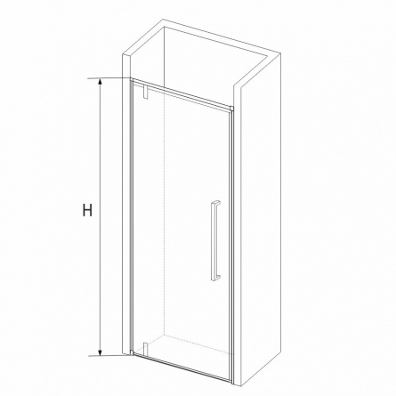 Душевая дверь в нишу RGW SV-02B 100(99-102)х200 стекло прозрачное фото 2