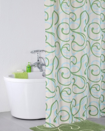 Штора для ванной Iddis Flower Lace Green фото 2