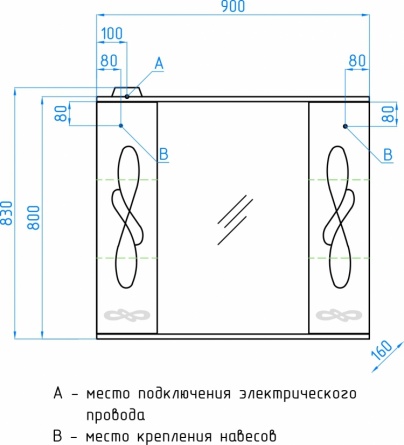 Мебель для ванной Style Line Венеция 90 белая фото 9