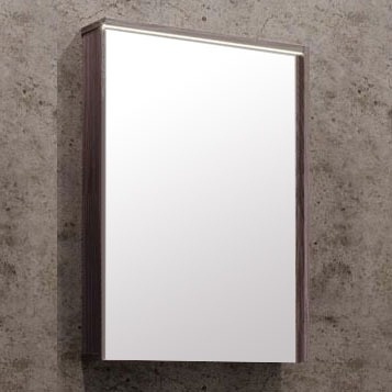 Зеркало-шкаф Акватон Стоун 60 грецкий орех, с подсветкой фото 1