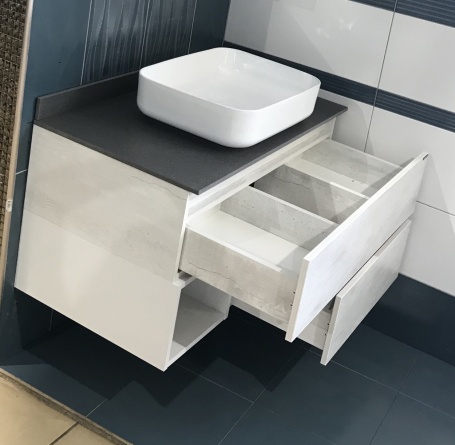 Мебель для ванной Comforty Прага 75 дуб белый фото 3
