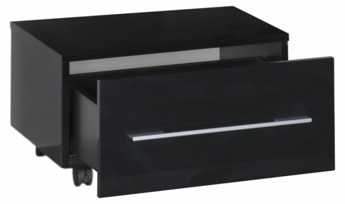 Тумба Aquanet Нота 58 подкатная черная фото 2