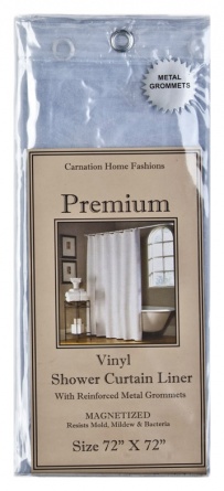 Штора для ванной Carnation Home Fashions Premium 4 Gauge Super Clear защитная фото 2