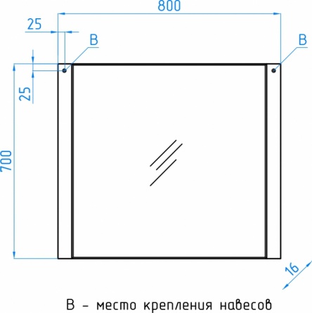 Зеркало Style Line Лотос 80 шелк зебрано фото 4