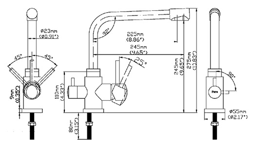 Смеситель Seaman Eco Koblenz SSN-2139A для кухонной мойки фото 2