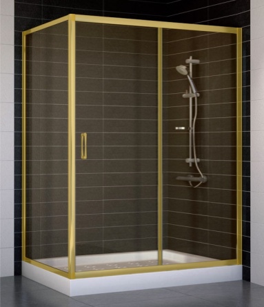 Душевой уголок Vegas Glass ZP+ZPV 140*80 09 05 стекло бронза, 140x80 фото 1