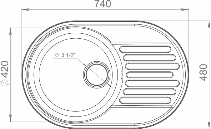 Мойка кухонная GranFest Quarz Z18 черный фото 2