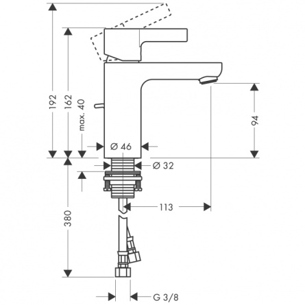 Hansgrohe Metris S для раковины фото 2