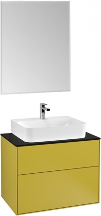 Мебель для ванной Villeroy & Boch Finion 80 см, sun matt, настенная подсветка фото 1