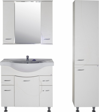 Тумба для комплекта ASB-Mebel Альфа 87 белый ясень фото 2