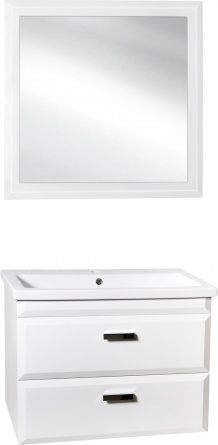 Мебель для ванной Style Line Лотос 80 Люкс Plus подвесная, белая фото 1