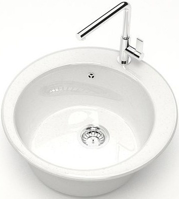 Мойка кухонная Marrbaxx Виктори Z030Q001 белый лед фото 2
