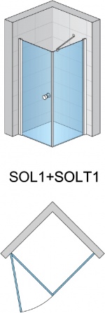 Душевой уголок SanSwiss Solino SOL1+SOLT1 80 фото 5