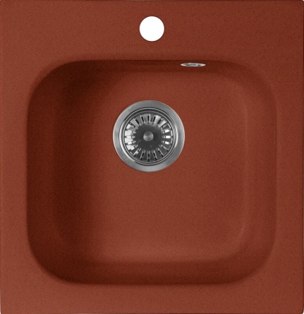 Мойка кухонная AquaGranitEx M-43 красный марс фото 1