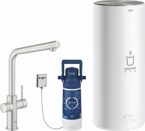 Смеситель Grohe Red II Duo 30325DC1 для кухонной мойки, с водонагревателем фото 1