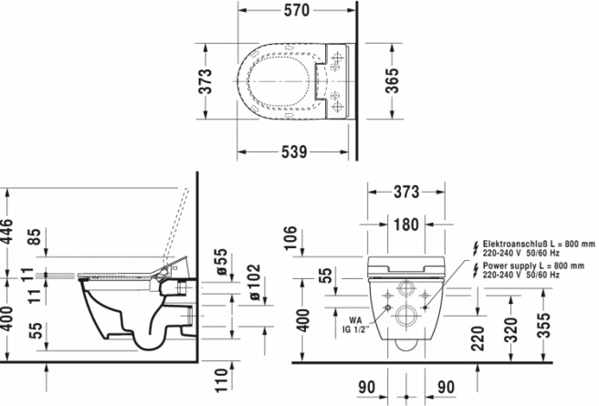 Унитаз подвесной Duravit Darling new 2563590000 фото 2