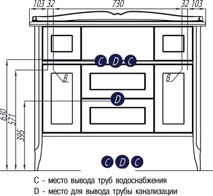 Тумба с раковиной  фото 6