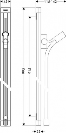 Душевая штанга Hansgrohe Raindance 27636000 фото 4