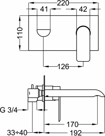 Смеситель Cezares Furore BLS2 01 W0 для раковины фото 2