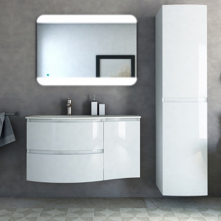 Мебельная раковина Cezares 50153 104х52  L bianco фото 2