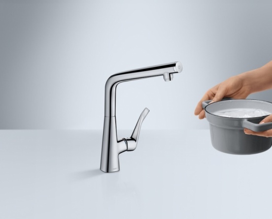 Смеситель Hansgrohe Metris S  для кухонной мойки фото 3