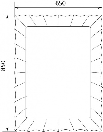 Зеркало Marka One Lumier 65 white фото 5