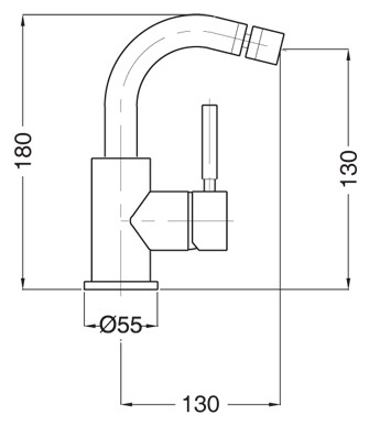 Смеситель Cezares Olimp BSM2 03/24 L для биде фото 2
