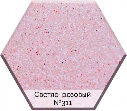Смеситель AquaGranitEx C-4040 для кухонной мойки, светло-розовый фото 2