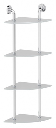 Полка Ellux Elegance ELE 056 4-х ярусная угловая, 26 см фото 1