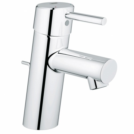 Смеситель для раковины Grohe Concetto с донным клапаном, низкий излив фото 1