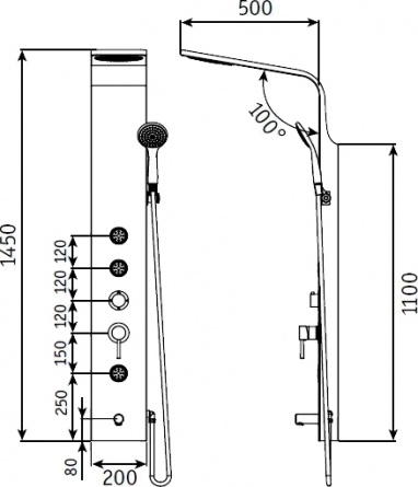 Душевая панель RGW Shower Panels SP-05 B фото 2