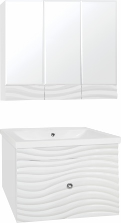 Мебель для ванной Style Line Вероника 80 Люкс Plus, белая фото 1