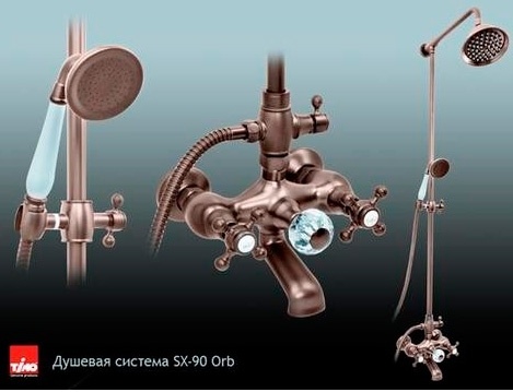 Душевая стойка Timo Nelson SX-90 Orb регулируемая по высоте фото 2