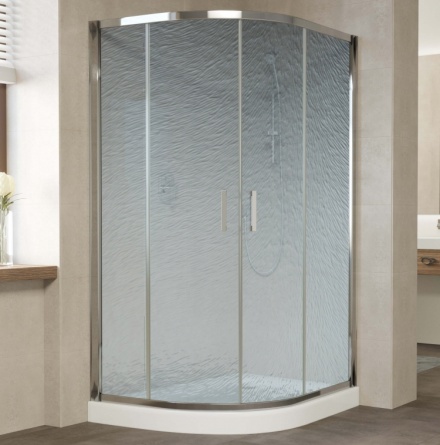 Душевой уголок Vegas Glass ZS-F 120*80 08 02 профиль глянцевый хром, стекло шиншилла фото 1