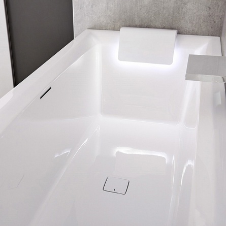 Акриловая ванна Riho Still Square 180x80 подголовник слева фото 3