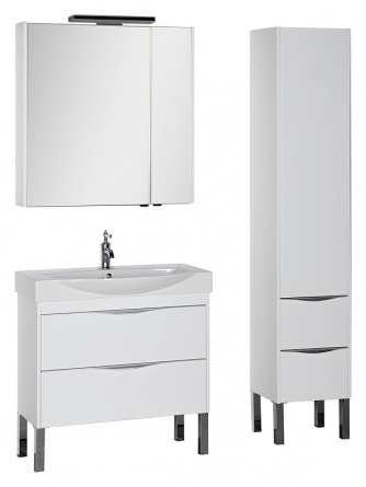 Тумба для комплекта Aquanet Франка 85 белая фото 6